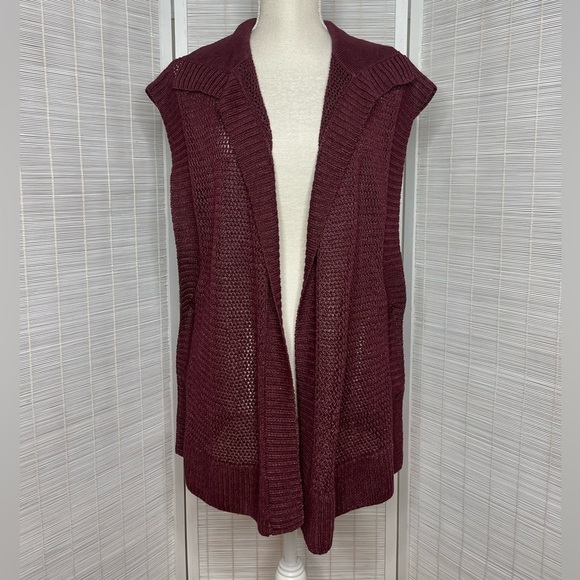 Lafayette 148 Knit Hemp Cardigan Vest - Picture 1 of 8